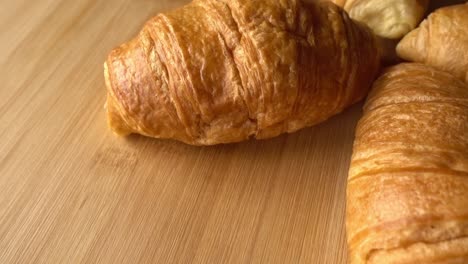 Croissant-Rotation-Background.-Food-Concept