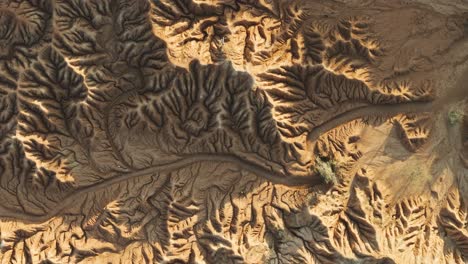 Breathtaking-Desert,-Eroded-Landscape-of-Tatacoa,-Columbia,-Aerial