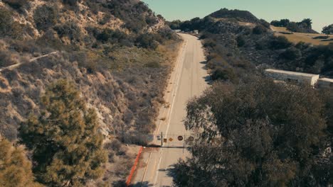 Aerial-view-of-a-restricted-road-going-up-the-mountain