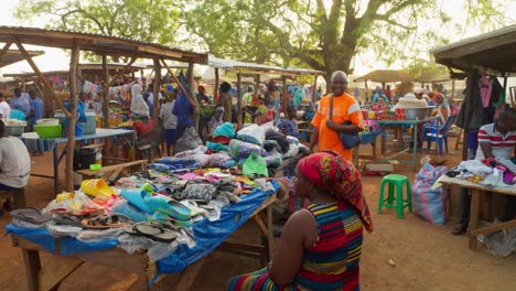 Gründung-Eines-Lokalen-Traditionellen-Marktes-Im-Abgelegenen-Westafrika