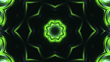 Blumenmuster-Kaleidoskop-Neonschleife