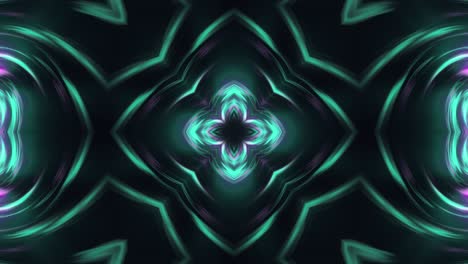 Abstract--Flower-Kaleidoscope-Neon-Loop-Animation