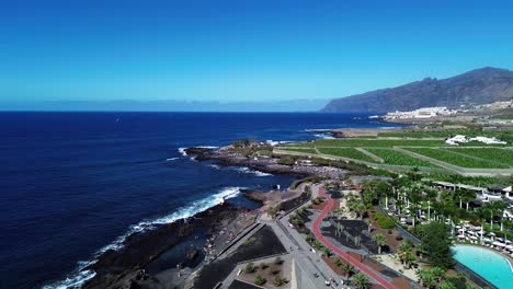 Coast-of-Tenerife-Island,-natural-pool-in-Los-Gigantes-Canary-Islands