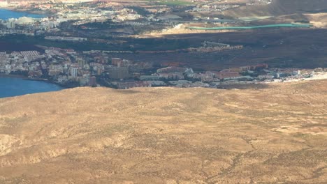 Los-Cristianos-Tenerife-view-landscape-from-plane-in-Canary-Islands