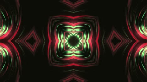 Neonlicht-Kaleidoskop-Hintergrund---Nahtlose-Schleife