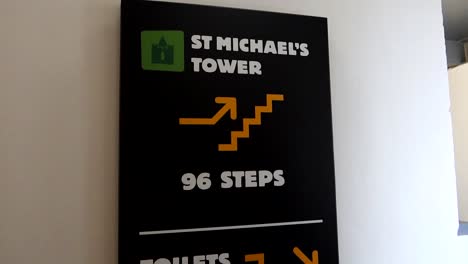 Sign-for-St-Michael's-Tower-with-96-steps-at-Dublinia-Museum