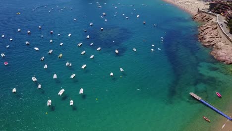Flying-above-yachts-in-a-port-in-the-Mediterranean-Sea