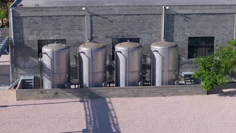 Stainless-Storage-Tanks-At-Water-Treatment-Plant