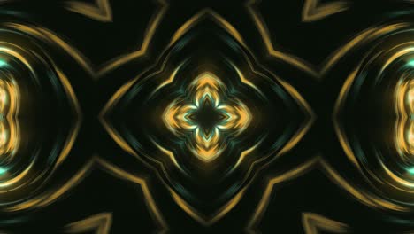 Symmetrical-Pattern,-Flower-Kaleidoscope-Seamless-Looped-Background