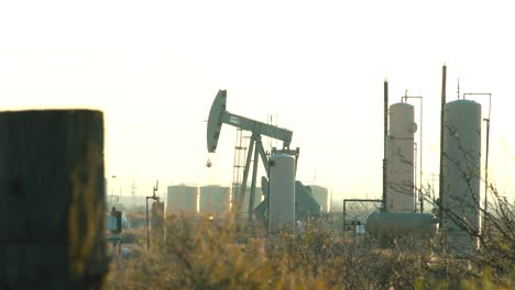 Bombeo-De-Pozos-De-Petróleo-En-Pecos-Texas