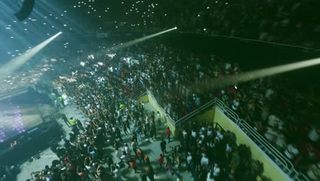 Crowd-Of-Audience-At-Concert-Of-Famous-Singer-In-Palacio-de-los-Deportes-In-Santo-Domingo,-Dominican-Republic
