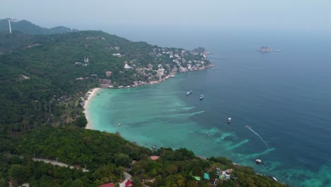 Aerial-view,-unforgettable-glimpse-into-the-wonders-of-the-Gulf-of-Thailand