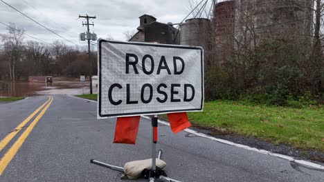 Road-closed-sign-in-front-of-flooded-street-in-USA