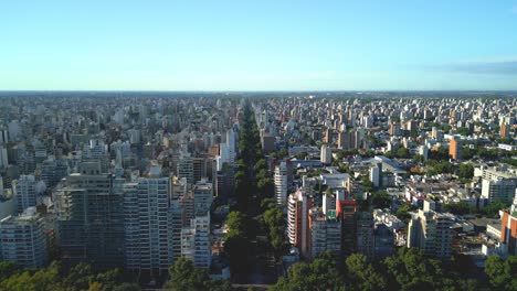 Rosario-Argentina-Provincia-De-Santa-Fe-Imágenes-Aéreas-Con-Drone-De-La-Ciudad-Vistas-Del-Bulevar-Oroño