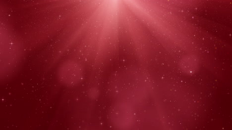 Ein-Roter,-Weihnachtlicher-Hintergrund-Mit-Abstrakt-Schimmernden,-Himmlischen-Strahlen,-Die-Einen-Göttlichen-Segen-Und-Den-Strahlenden-Glanz-Des-Lichts-Gottes-Ausstrahlen
