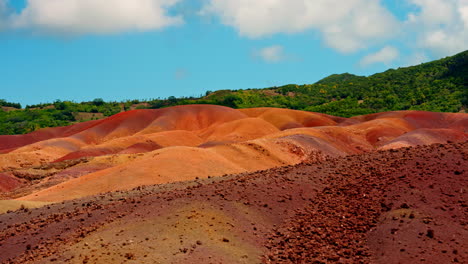 Close-up-shot-of-the-Seven-Colored-Earths-Chamarel-national-park-in-the-Mauritius-Island