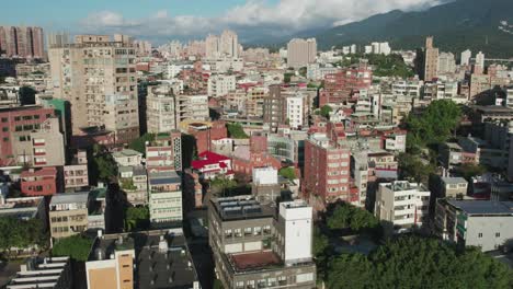 Panorama--Und-Luftaufnahme-Der-Stadt-Tamsui-In-Neu-Taipeh---Taiwan