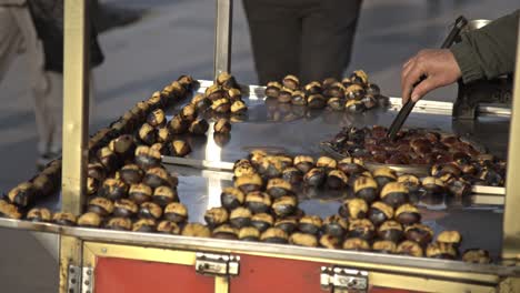 Popular-Street-Food-in-Istanbul:-Roasted-Corn-and-Chestnuts-in-Cart