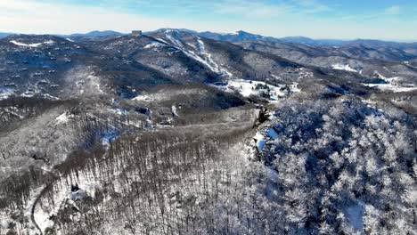 Sugar-Mountain-Snow-Skipiste-In-Der-Nähe-Von-Banner-Elk-NC,-North-Carolina
