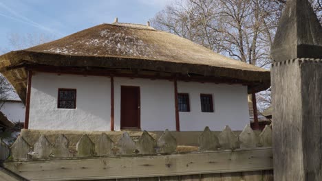Old-House-With-Thatched-Roof.-Reed-House-Top