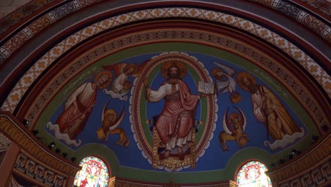 Chapelle-Saint-Léon-IX-has-a-very-impressive-painted-ceilings-in-Eguisheim