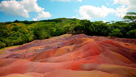 Panoramic-shot-of-the-Seven-Colored-Earths-Chamarel-national-park-in-the-Mauritius-Island