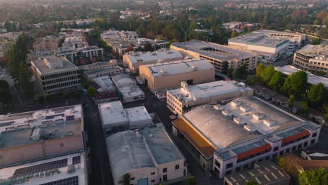 Studio-Backlot-and-Soundstages-at-CBS-Radford-in-Studio-City,-Los-Angeles-Seen-by-Drone