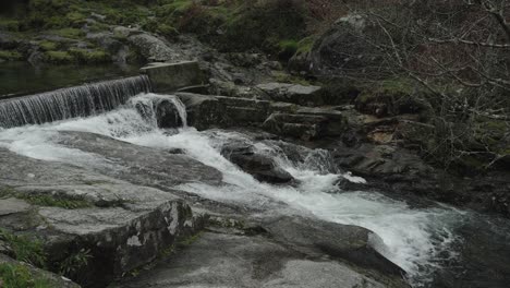 Cascading-Stream-in-Gerês,-Verdant-Minho-Portugal