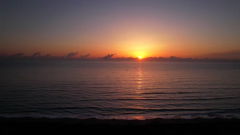 ocean-sunrise-over-beach-aerial-asmr-waves-rolling-in