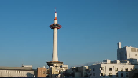 Kyoto-Tower-Against-Clear-Blue-Sky