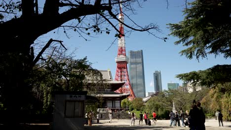 Zojo-ji-Tempel,-Buddhistischer-Tempel-In-Der-Nähe-Des-Tokyo-Tower,-Minato-Bezirk