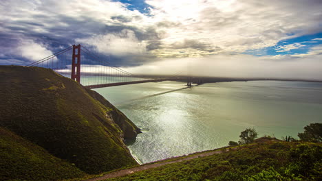 San-Francisco-Golden-Gate-Bridge-Zeitraffer-Vom-Grizzly-Peak-Blvd
