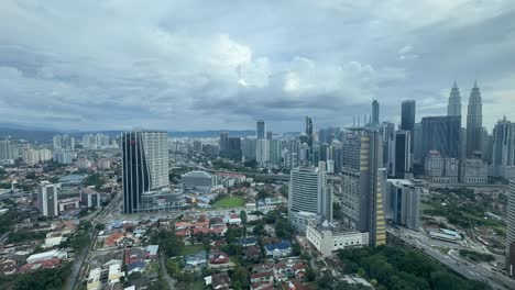 Zeitraffer-Kuala-Lumpur-Malaysia-Stadt-Petronas-Twin-Towers-Südostasien