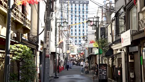 Nakamise-Street,-shopping-street-leading-to-Senso-ji-Temple-in-Asakusa