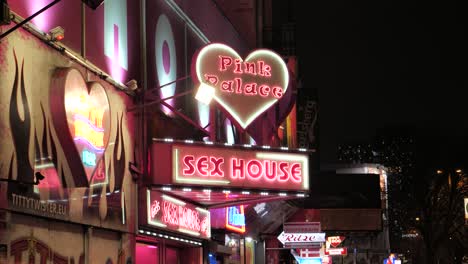 Sex-House-Sign-at-the-Reeperbahn-in-Hamburg,-Germany-at-night