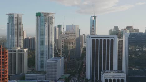 Cityscape-of-Makati-City-in-the-Philippines-while-sunset