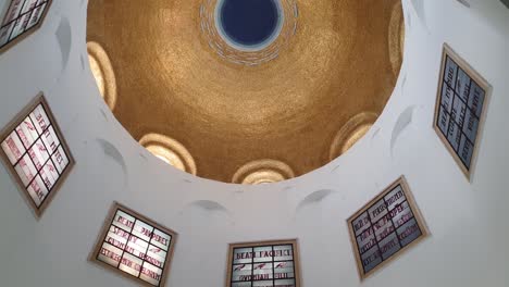 Pan-Down-from-domed-ceiling-to-the-Altar-in-the-Church-of-the-Beatitudes