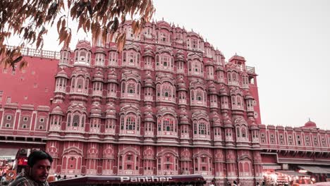 Hawa-Mahal-En-Jaipur,-Rajastán,-India