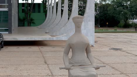Supreme-Federal-Court,-Brasília-features-monument-known-as-Justice-Monument