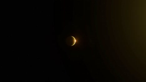 3D-Animation-showing-the-planet-Venus-far-away-in-space