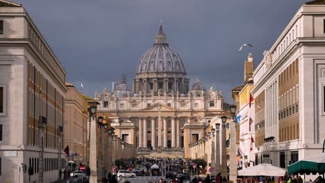 Distant-symmetrical-view-of-St.-Peter's-Basilica