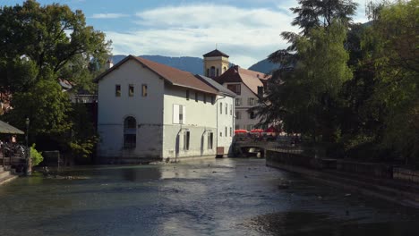 The-Thiou-river-is-an-effluent-of-Lake-Annecy-and-an-affluent-of-the-Fier,-which-is-in-turn-a-tributary-of-the-Rhône