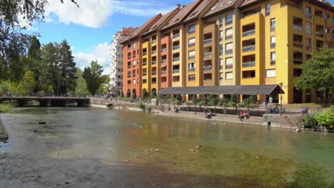 Shallow-Emblematic-river-of-Annecy-Flows-Directly-to-Lake-Annecy