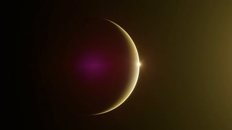 3D-Animation-showing-the-planet-Venus-being-revealed-by-sunlight