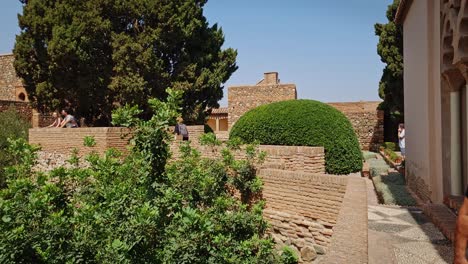 Video-Von-Der-Zitadelle-Von-Malaga,-Arabische-Festung-In-Andalusien,-Spanien