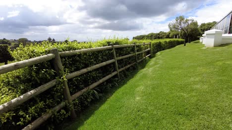 Fenced-Vineyards-In-Constantia,-Cape-Town,-South-Africa