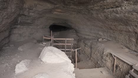 A-view-of-the-entrance-of-the-Kozarnika-Cave,-an-archaeological-site-located-in-the-Balkan-Mountains-and-Danubian-Plains-in-Bulgaria