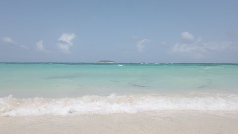 San-Andres-Island-Colombian-beach,-crystal-waters,-yellow-Sand,-Colombian-paradise