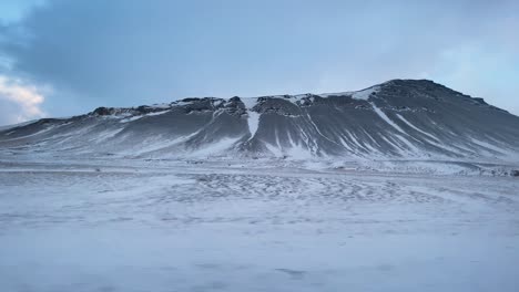 Grundarhverfi-district-snowy-frozen-Icelandic-countryside-mountain-range-road-trip