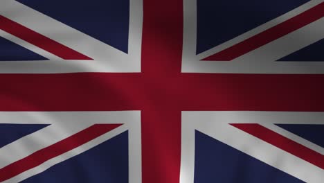 Die-Nationalflagge-Des-Vereinigten-Königreichs-Und-Des-Vereinigten-Königreichs-Weht-Im-Hintergrund,-Die-Animation-Ist-Faltig-Und-Seidig